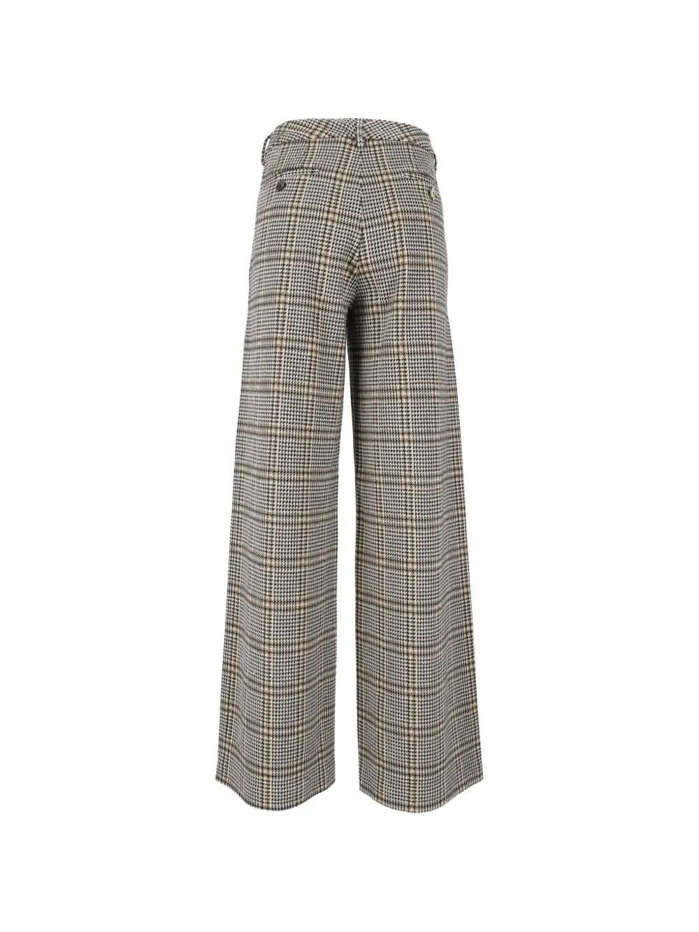 Fabiana Filippi Geruite broek met wijde pijpen Beige
