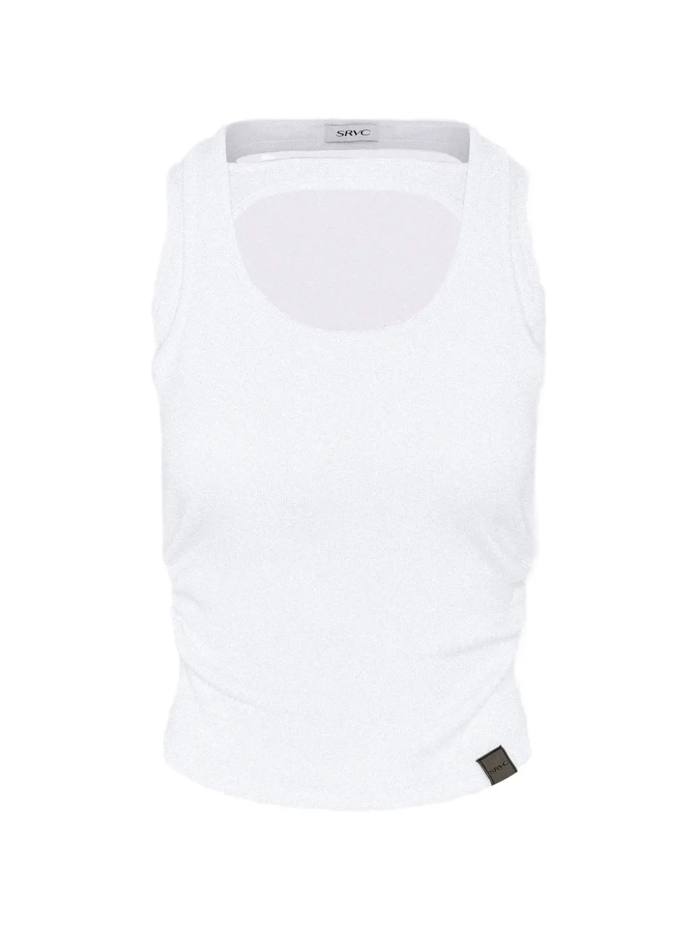 SRVC Studio cut-out ruched tank top