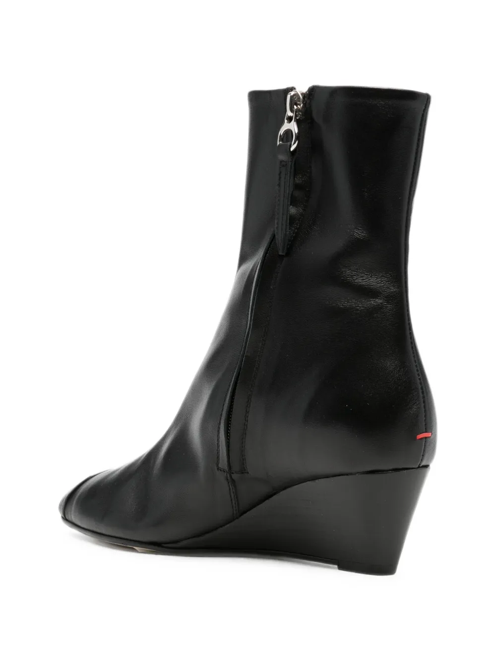 Aeyde Mia Cap wedge-heel ankle boots Zwart