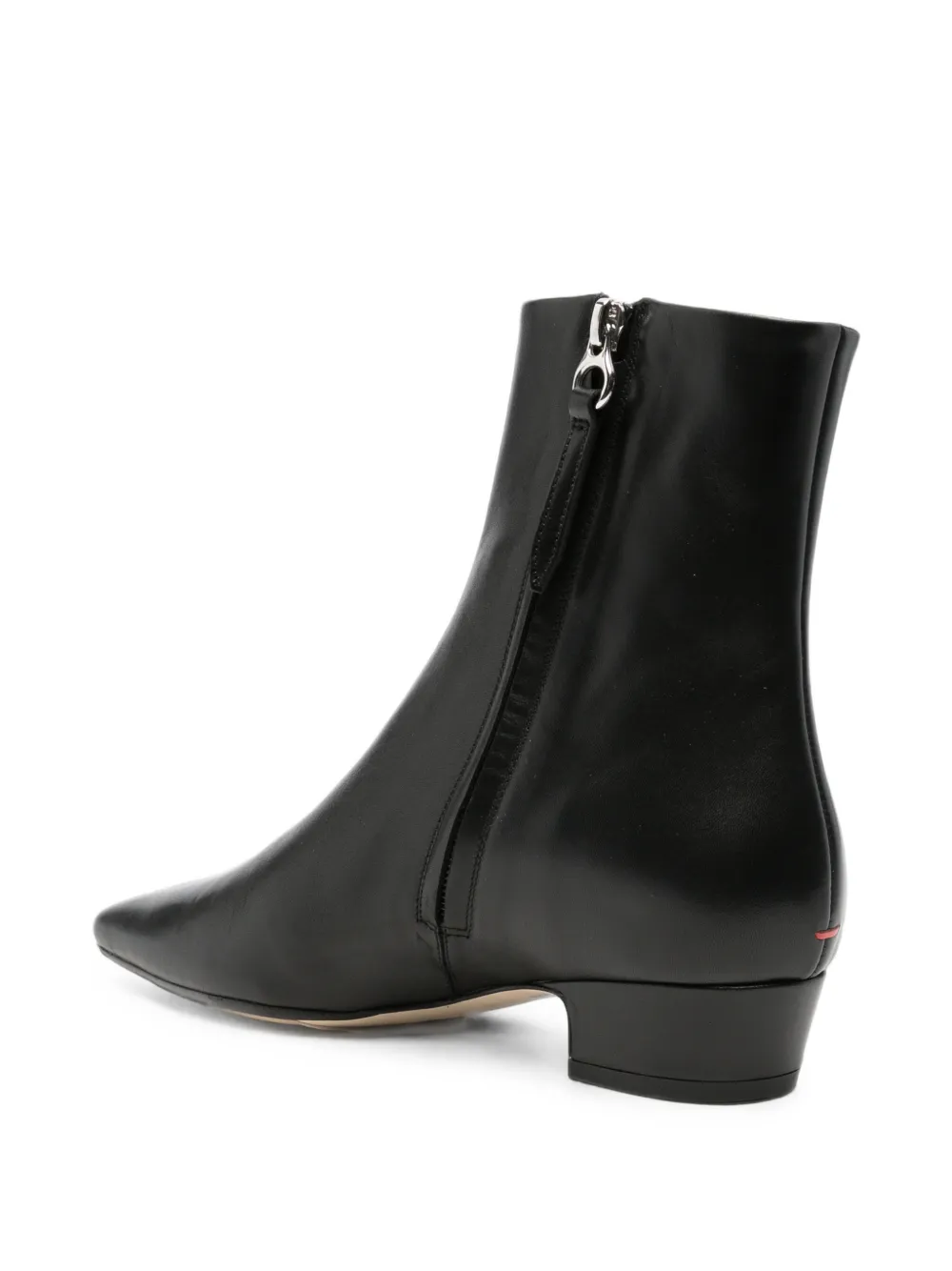 Aeyde pointed-toe leather boots Zwart