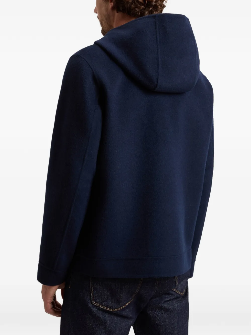 Woolrich Wollen jack met capuchon Blauw