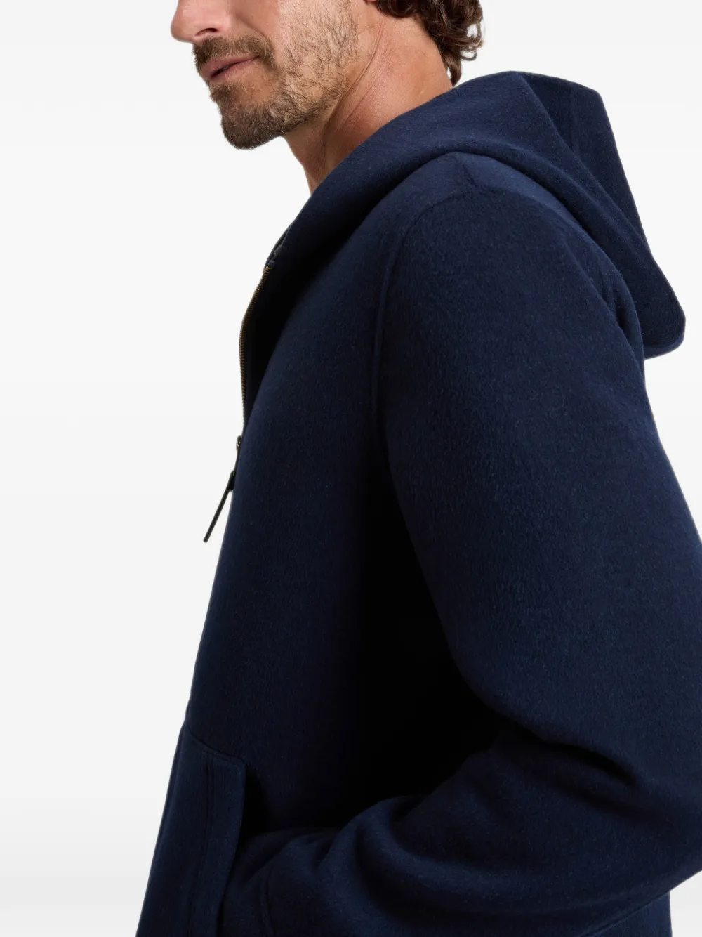 Woolrich Wollen jack met capuchon Blauw