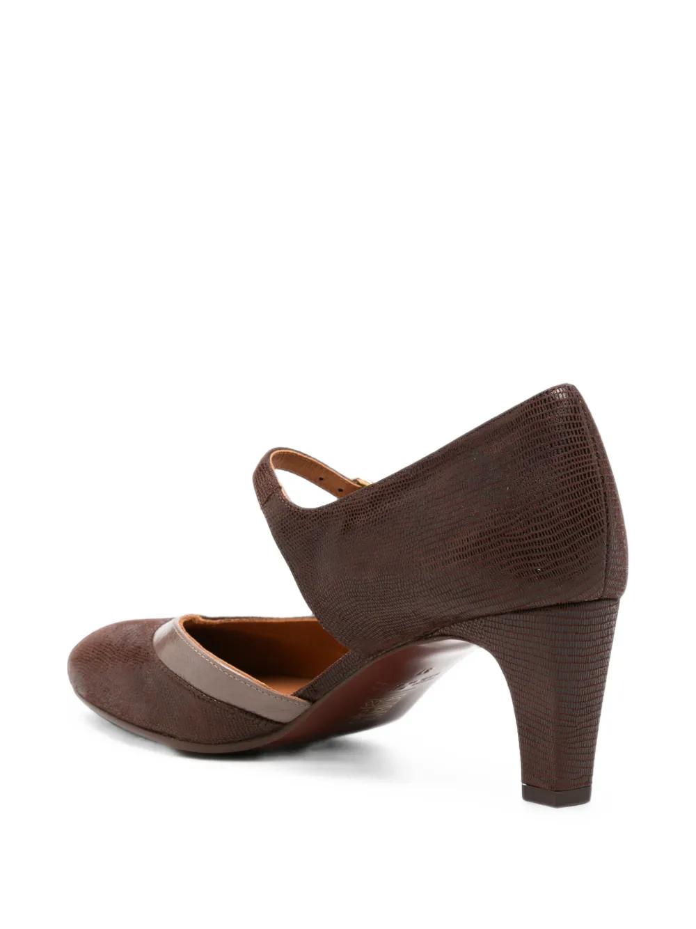 Chie Mihara Fyasa lizard-effect leather pumps Bruin