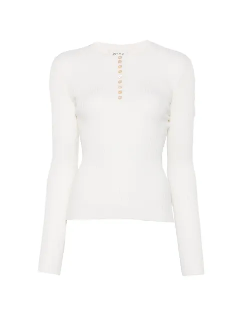 Soft Goat top tejido de canalé Henley