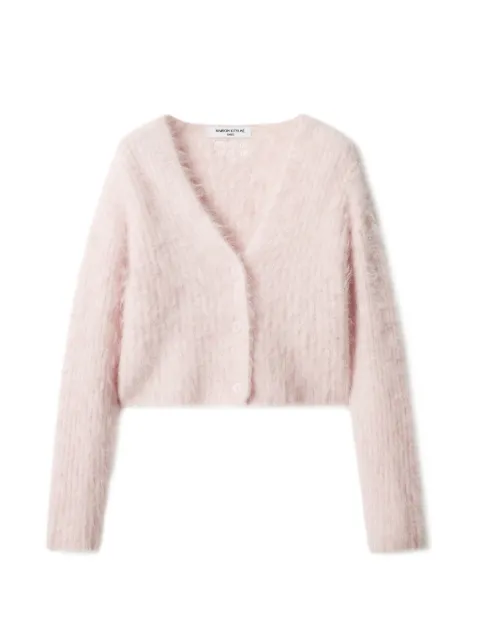 Maison Kitsuné brushed-knit cropped cardigan