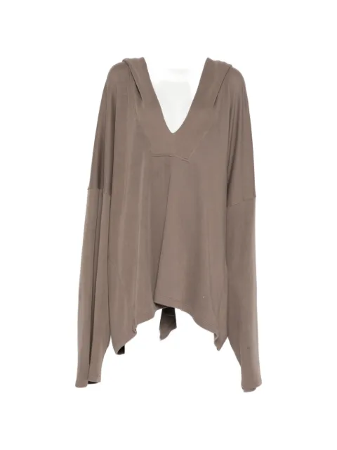 Rick Owens long-sleeve kaftan hoodie