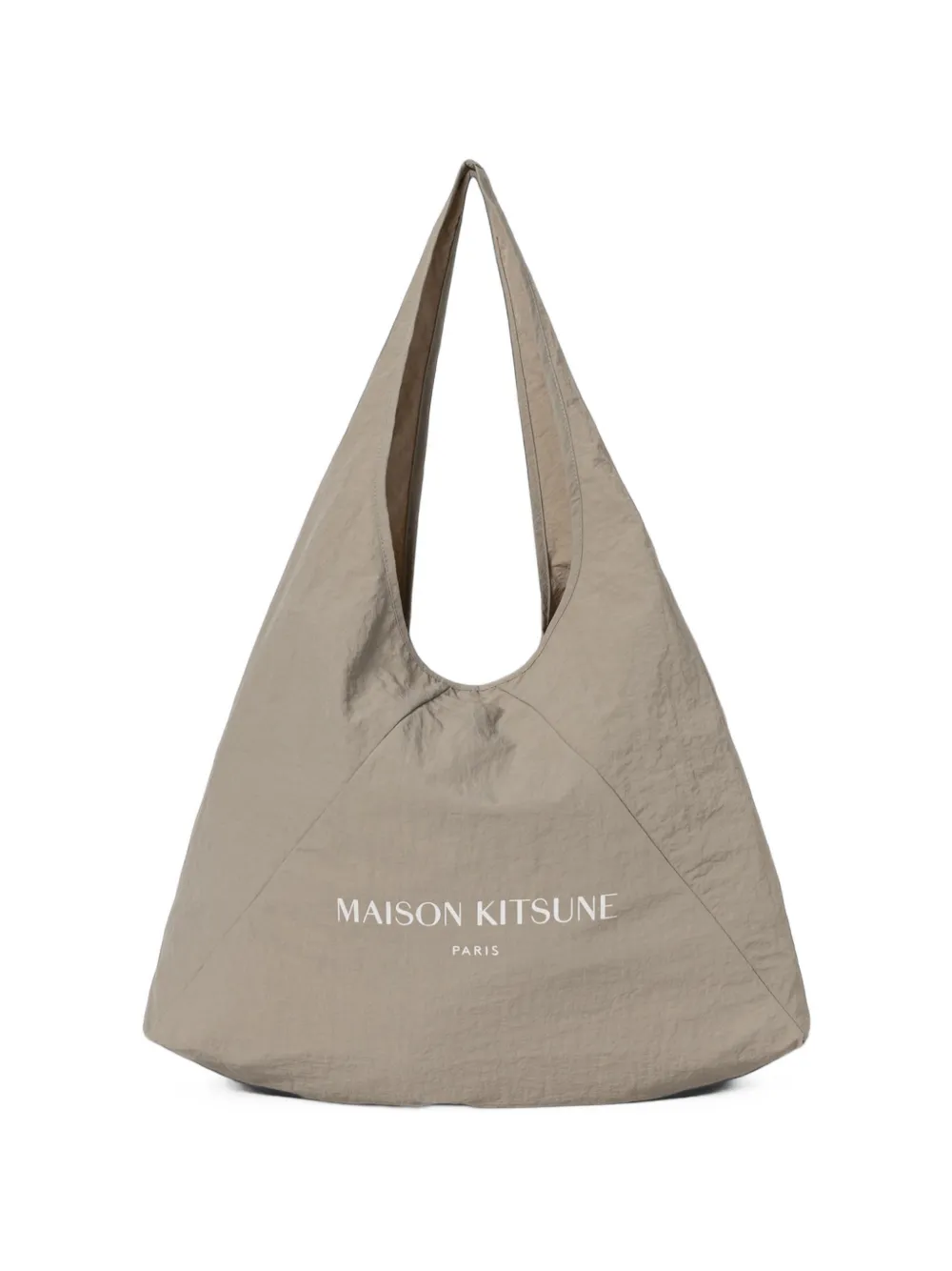 Maison Kitsuné Triangle logo-print tote bag - Toni neutri