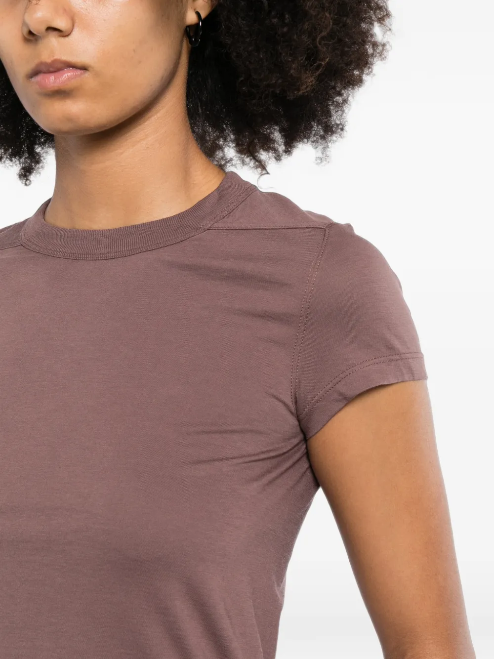 Rick Owens Cropped T-shirt Paars