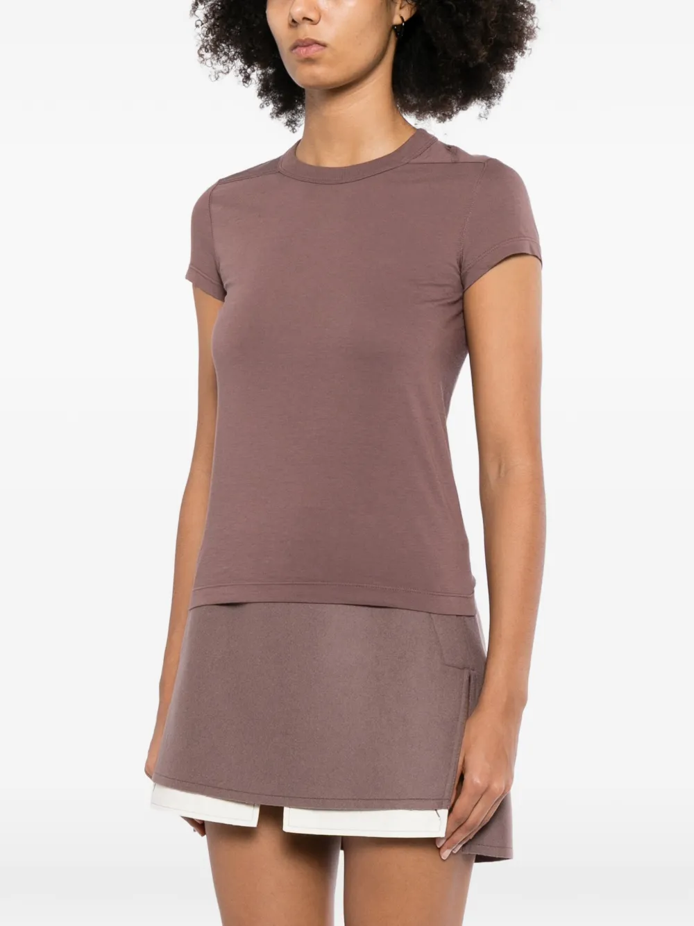 Rick Owens Cropped T-shirt Paars