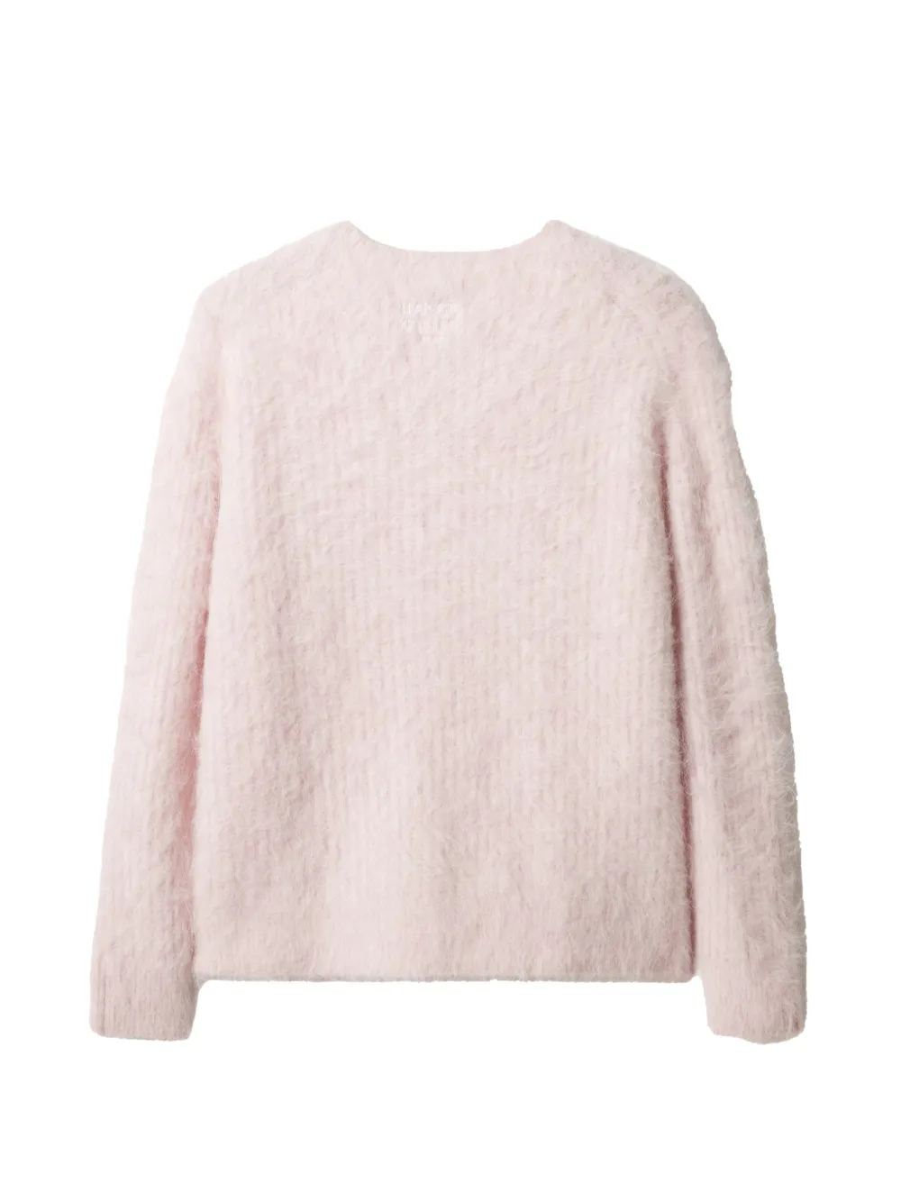Maison Kitsuné Trui met geborstelde afwerking Roze