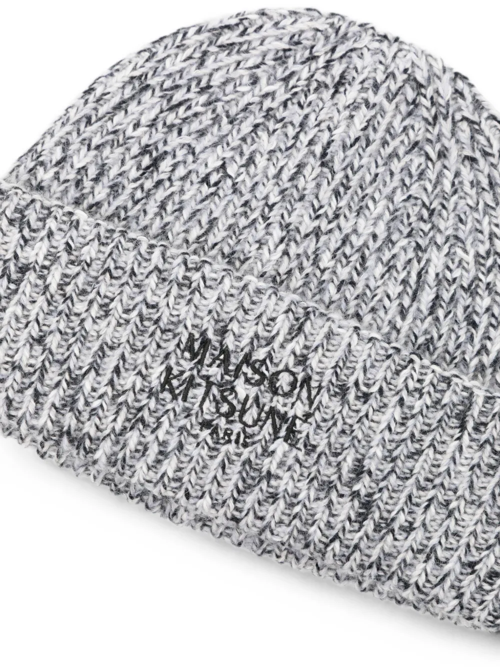 Maison Kitsuné Muts met geborduurd logo Grijs