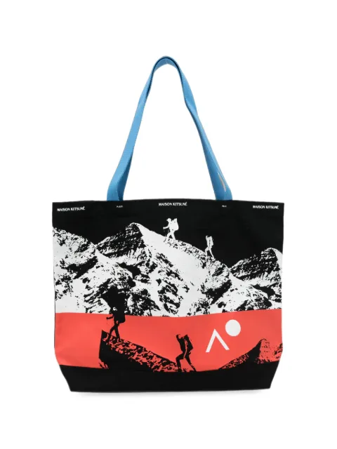 Maison Kitsuné graphic-print tote bag