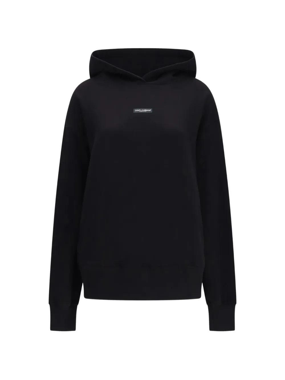 Dolce & Gabbana logo-patch hoodie - Nero