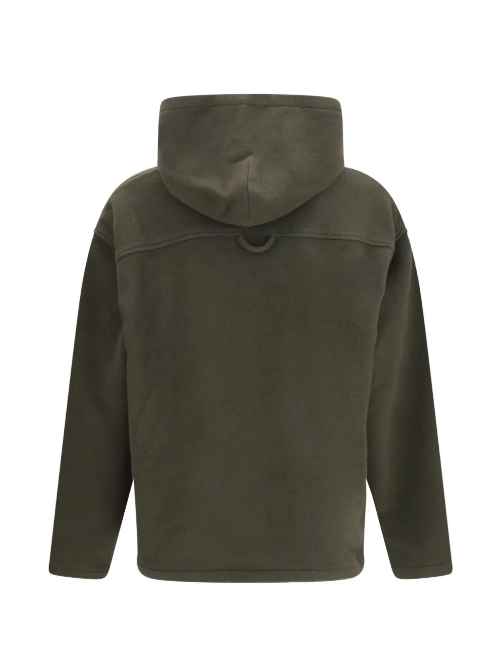 Rier Hoodie met buidelzak en fleece textuur Groen