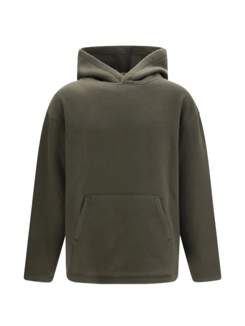 Rier fleece-texture pouch-pocket hoodie