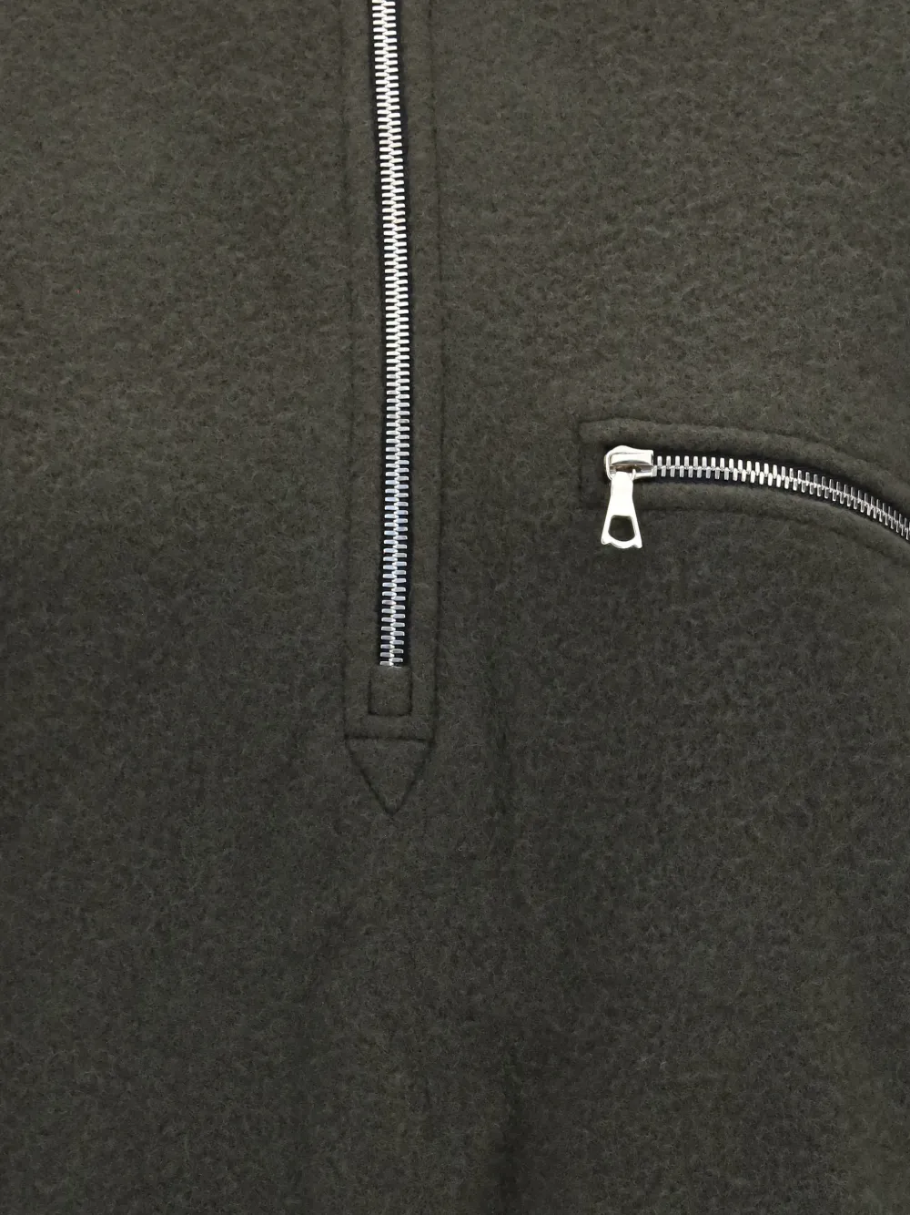 Rier Polar Fleece Sweater in Green, view 3