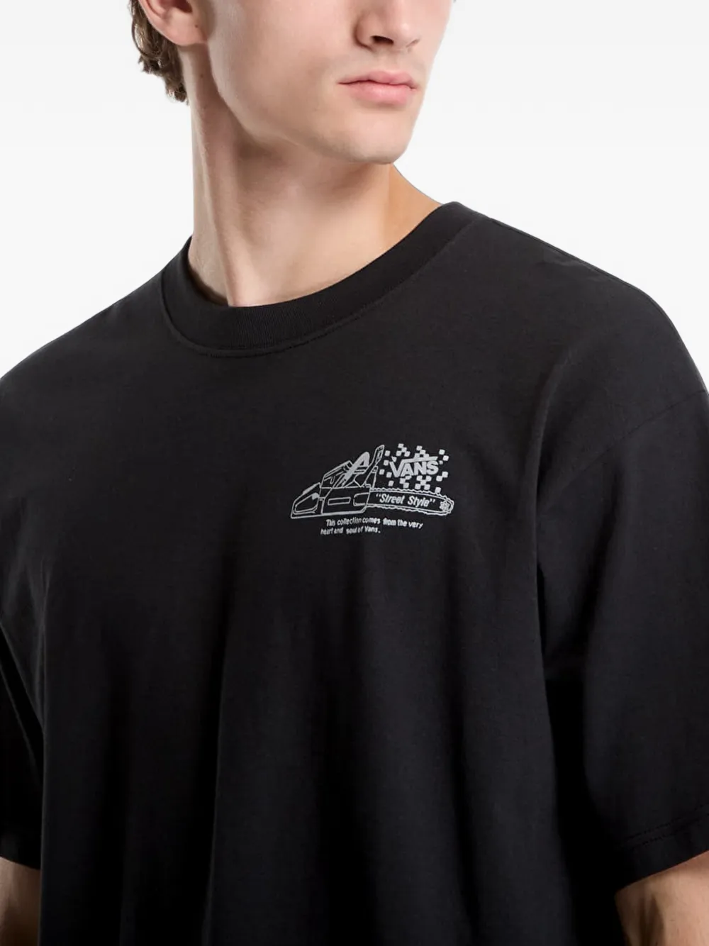 Vans Dirt Trip T-shirt met grafische print Zwart
