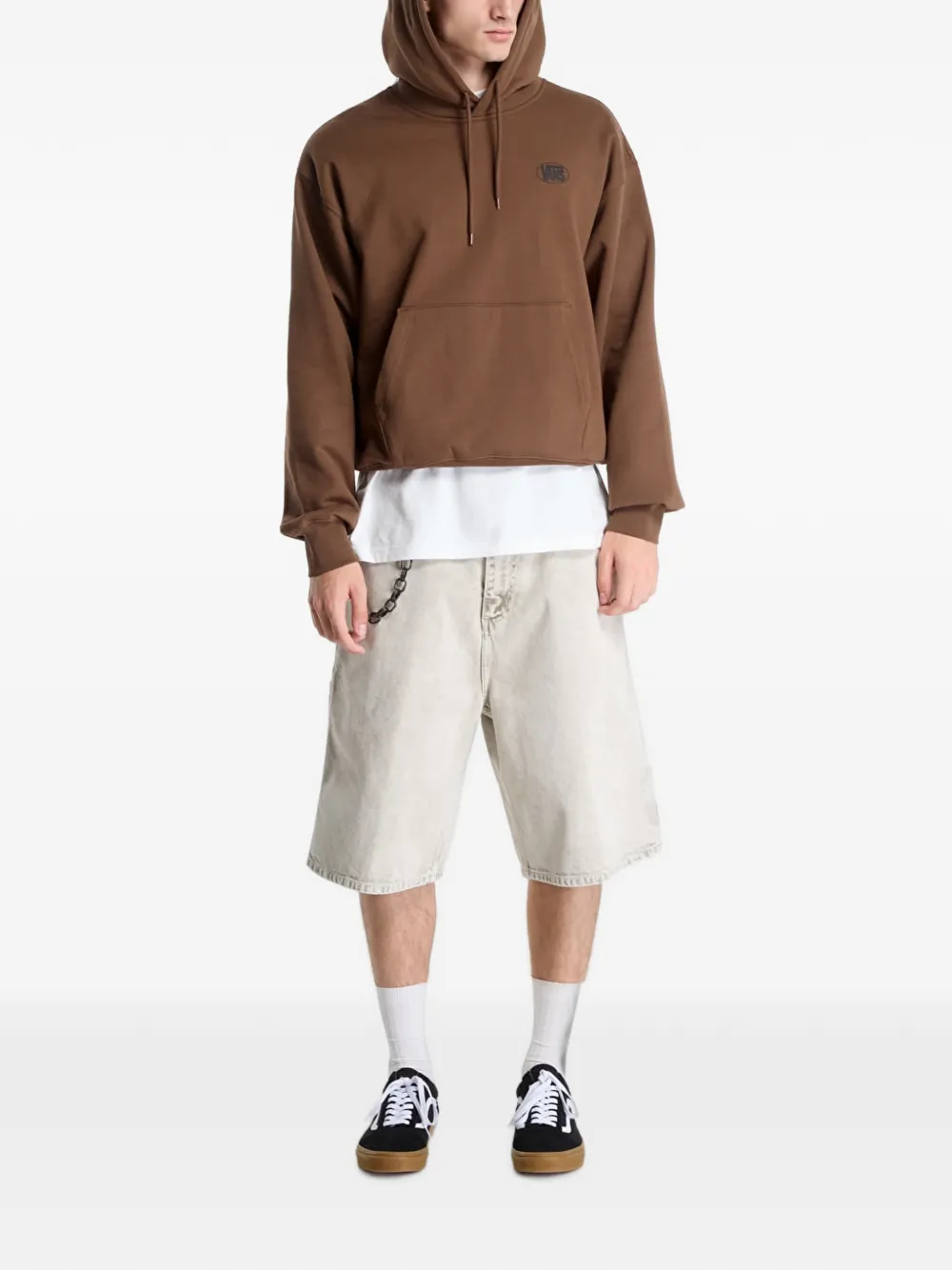 Vans Hoodie met ovalen logo Bruin