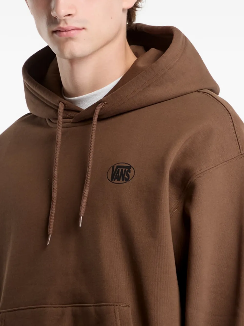 Vans Hoodie met ovalen logo Bruin