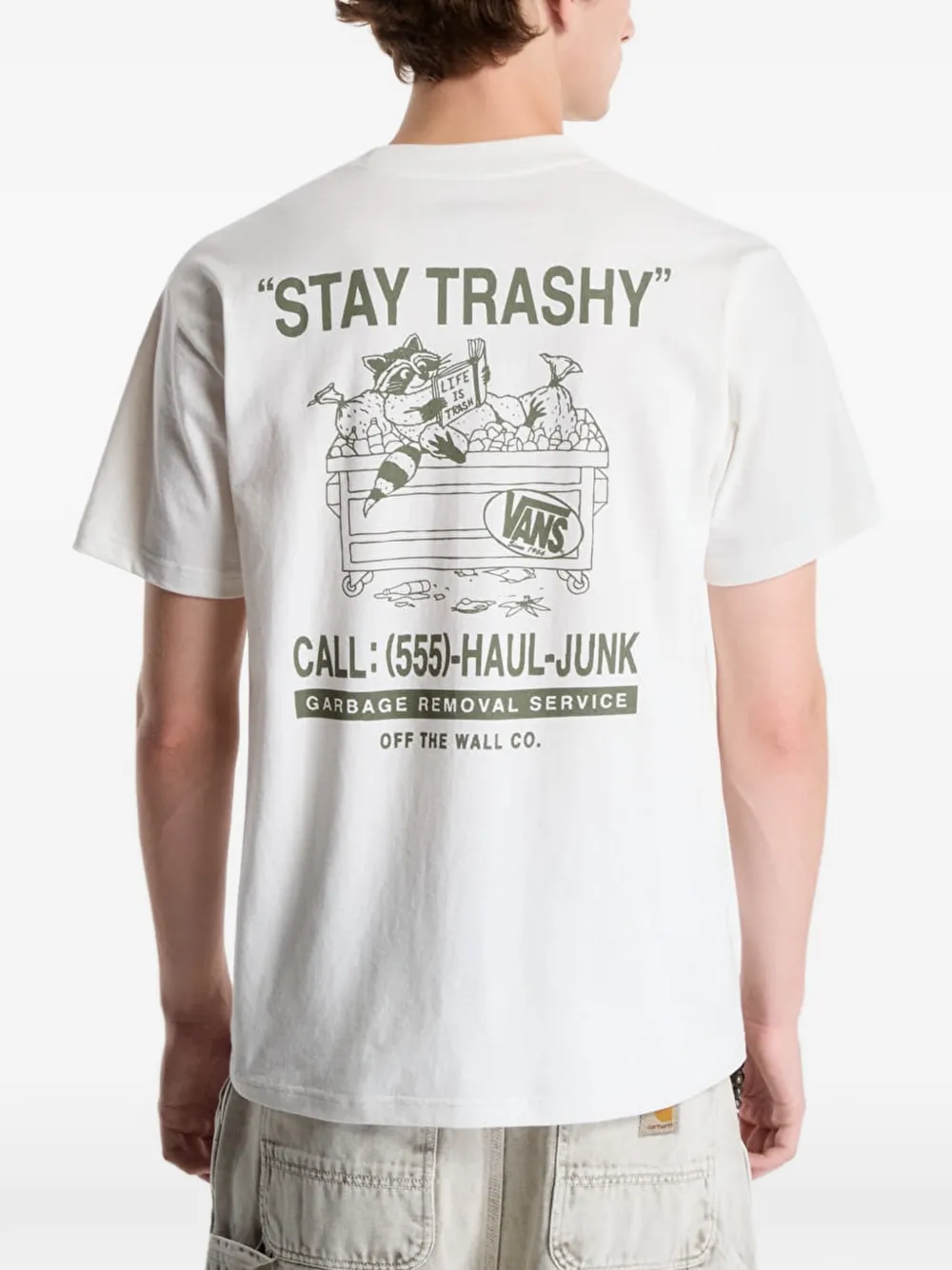 Vans Trashy T-shirt met grafische print Wit