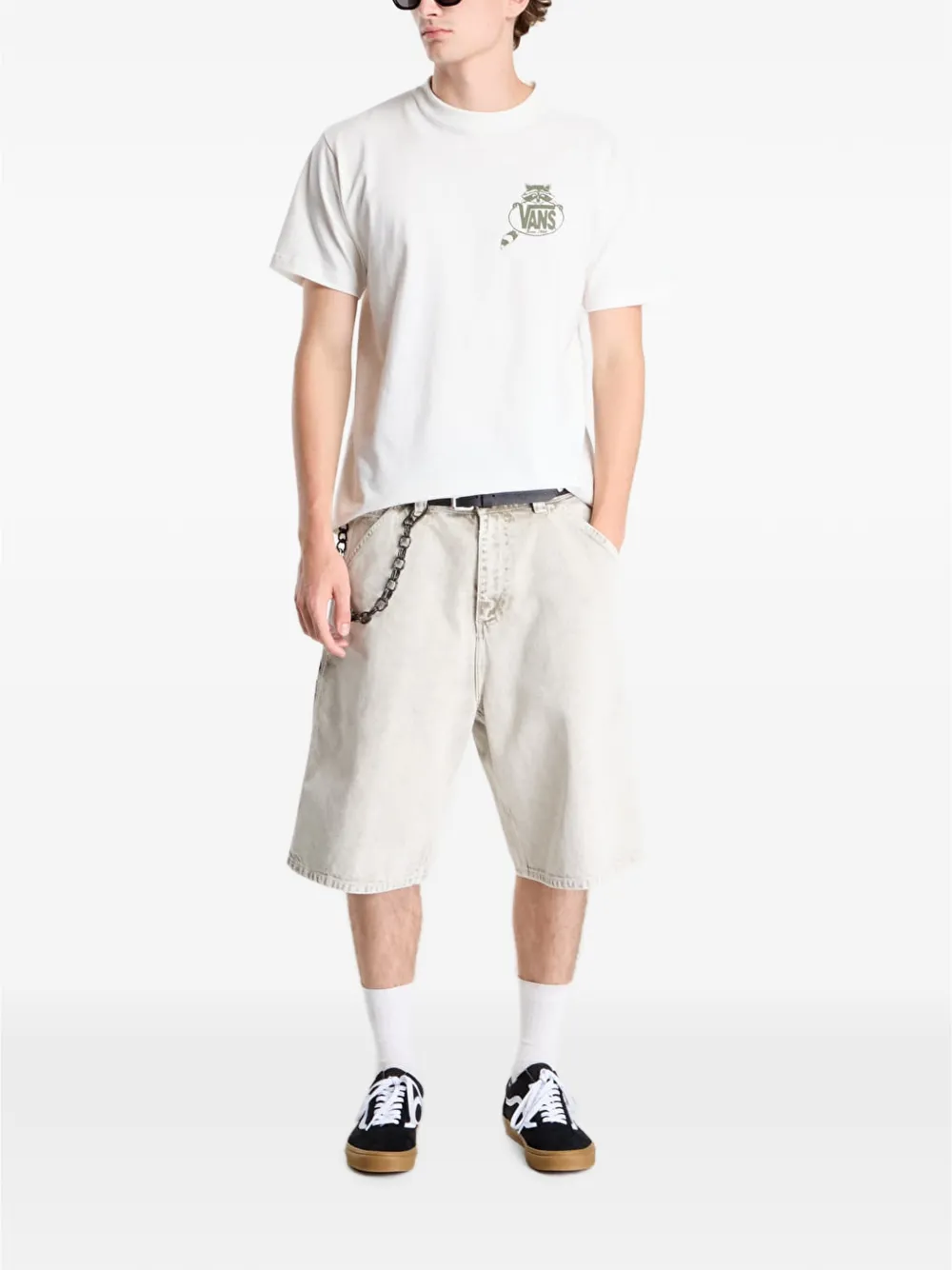 Vans Trashy T-shirt met grafische print Wit