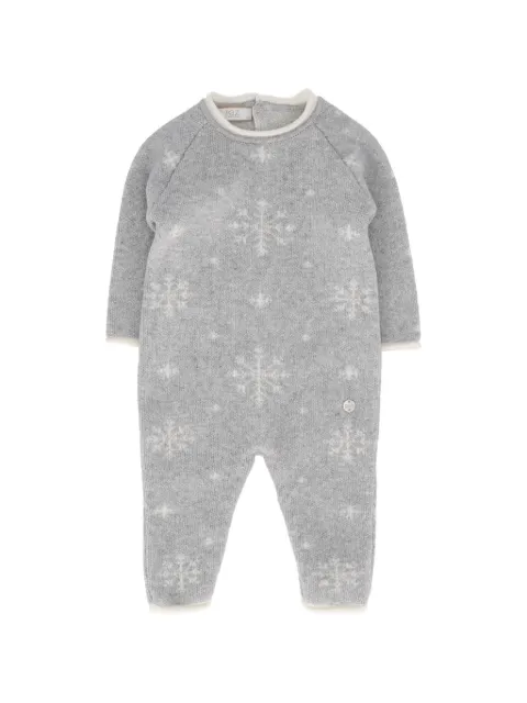 Paz Rodriguez snowflake-intarsia knit romper