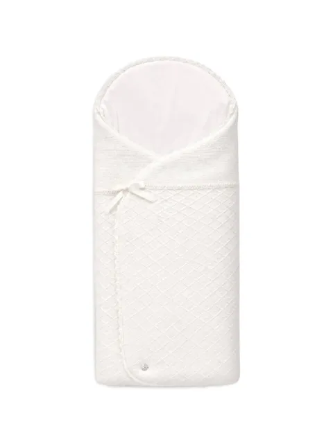 Paz Rodriguez diamond-knit bow-detail baby nest