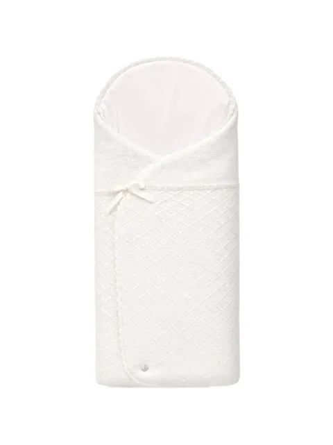 Paz Rodriguez diamond-knit bow-detail baby nest