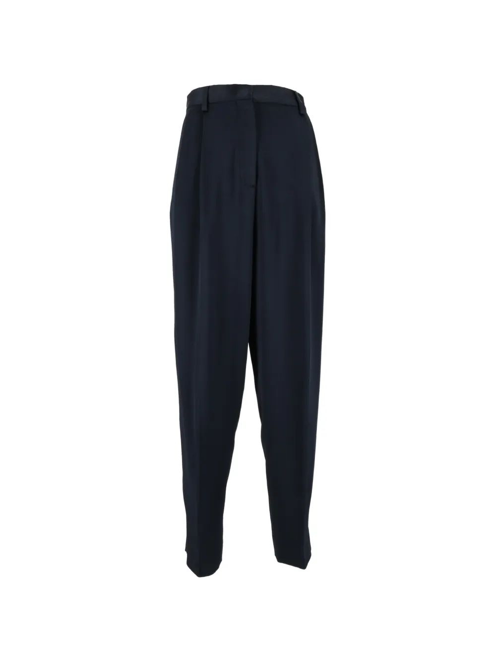Fabiana Filippi pleated satin-finish trousers - Blu