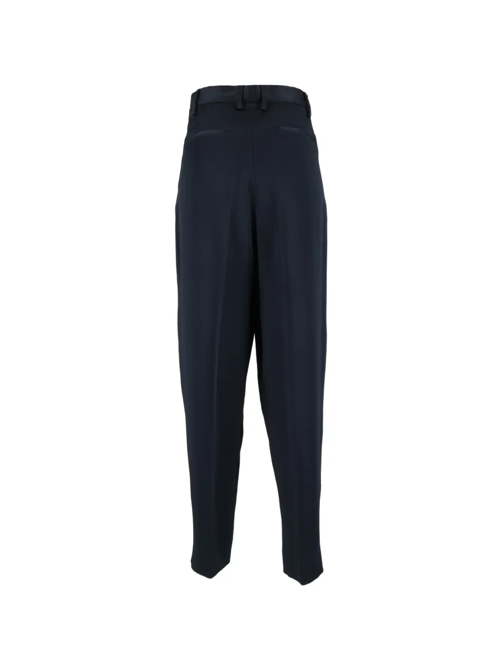 Fabiana Filippi Geplooide broek met satijnen afwerking Blauw