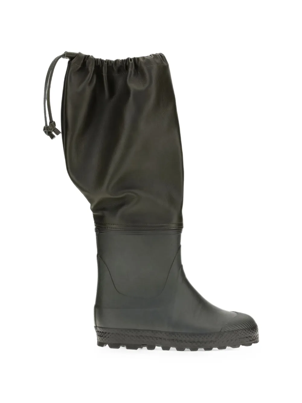 Rier drawstring knee-high boots | Green | Image 1