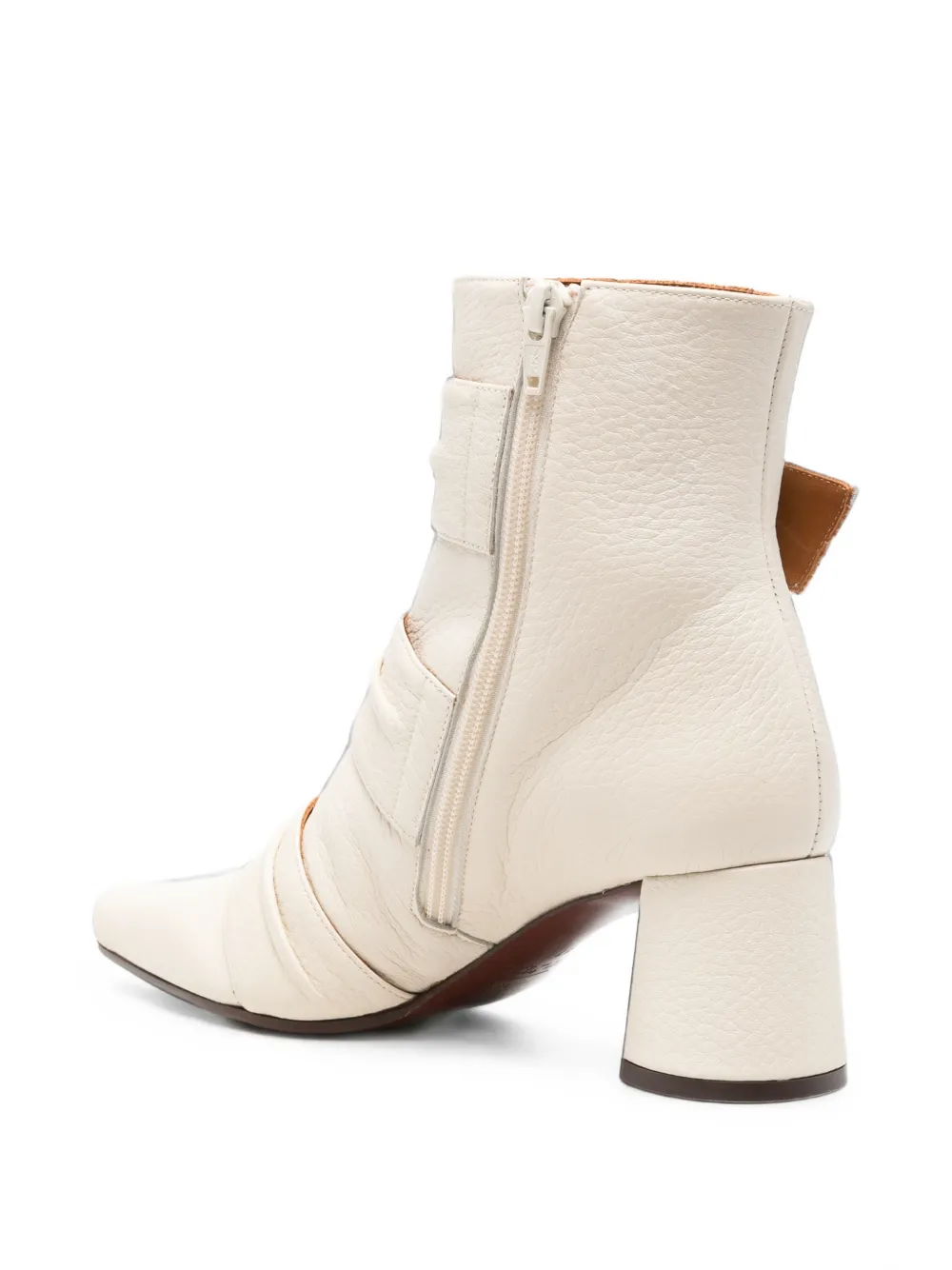 Chie Mihara Adila buckle-detail ankle boots Beige
