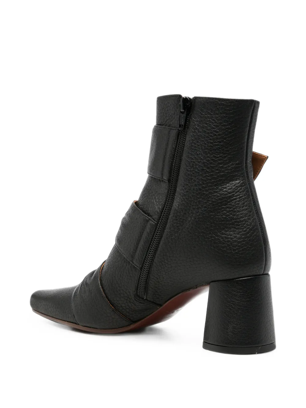 Chie Mihara triple buckle-strap ankle boots Zwart