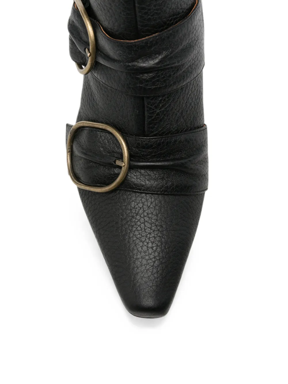 Chie Mihara triple buckle-strap ankle boots Zwart