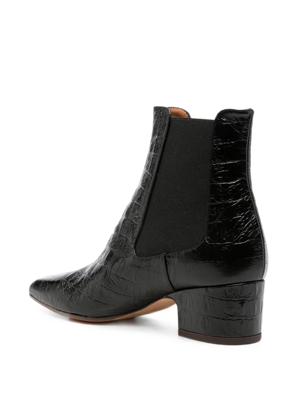 Chie Mihara Coronel croc-effect ankle boots Zwart