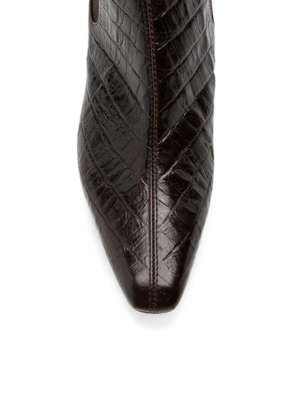 Chie Mihara Coronel crocodile-effect ankle boots Bruin