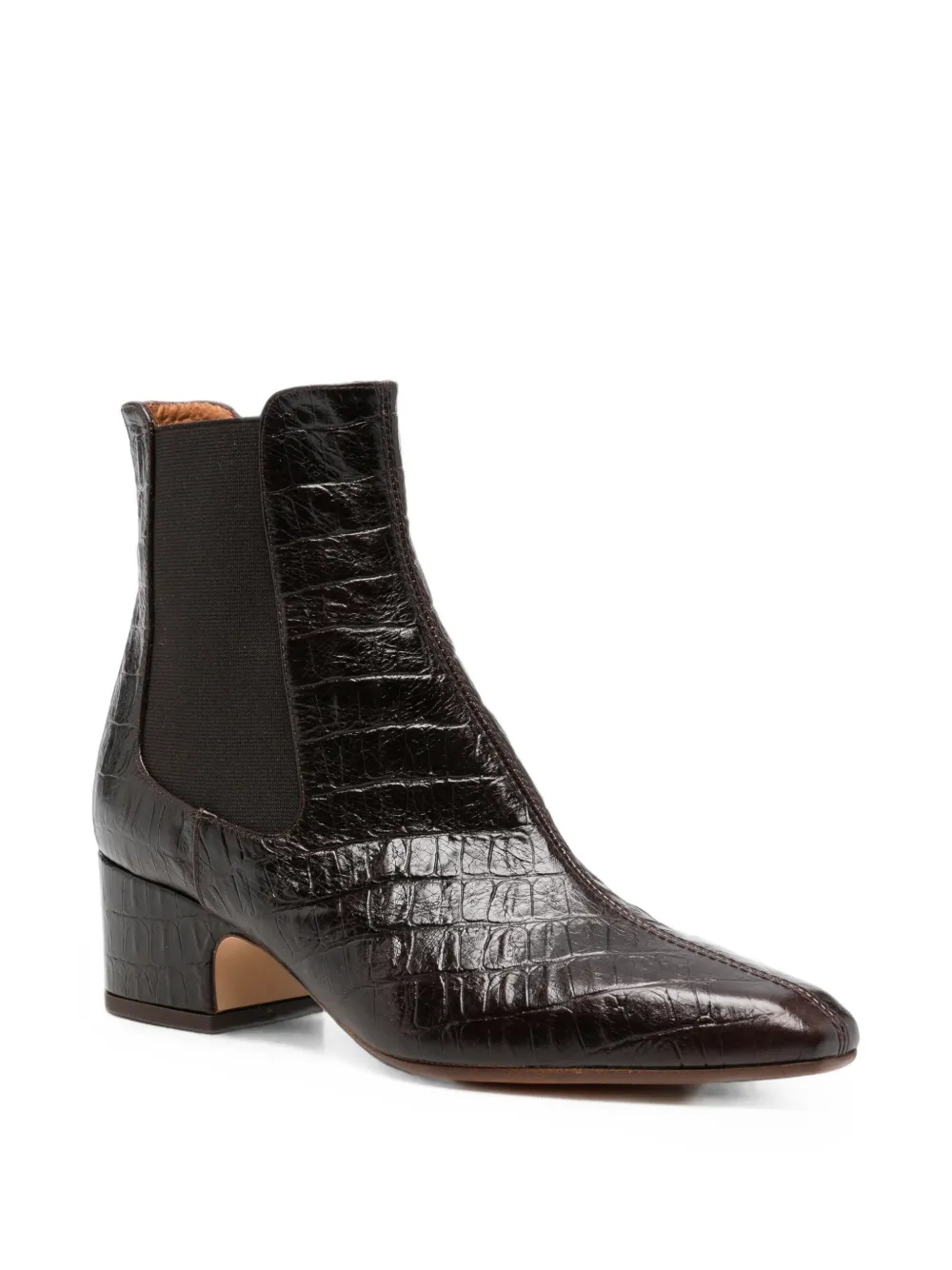 Chie Mihara Coronel crocodile-effect ankle boots Bruin