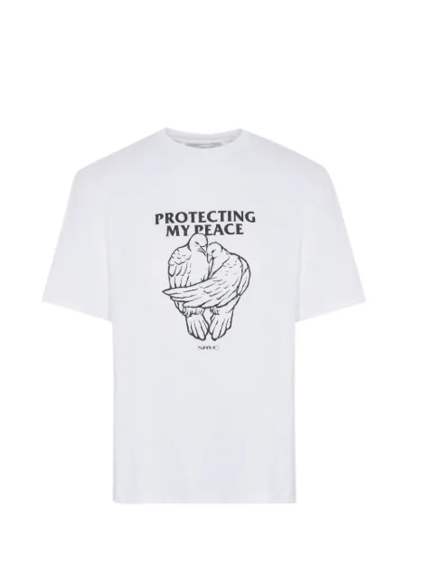 SRVC Studio Protecting My Peace graphic-print T-shirt