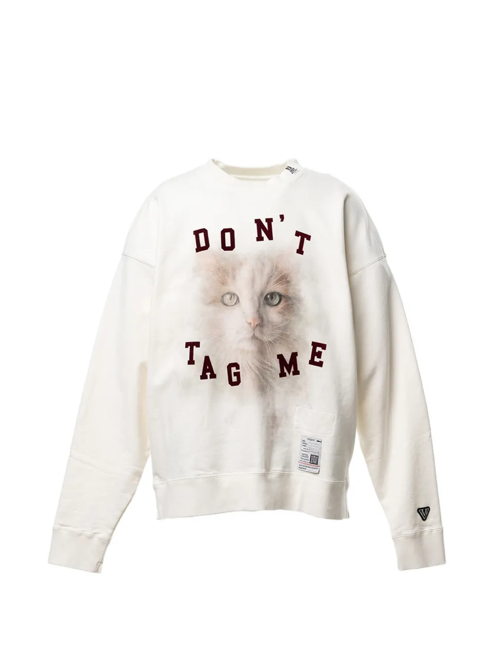 Maison MIHARA YASUHIRO Sweater met kat-print Beige
