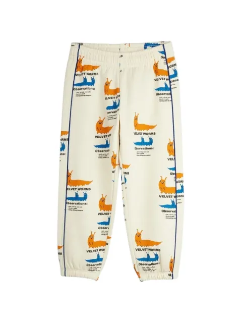 Mini Rodini Velvet Worms track pants