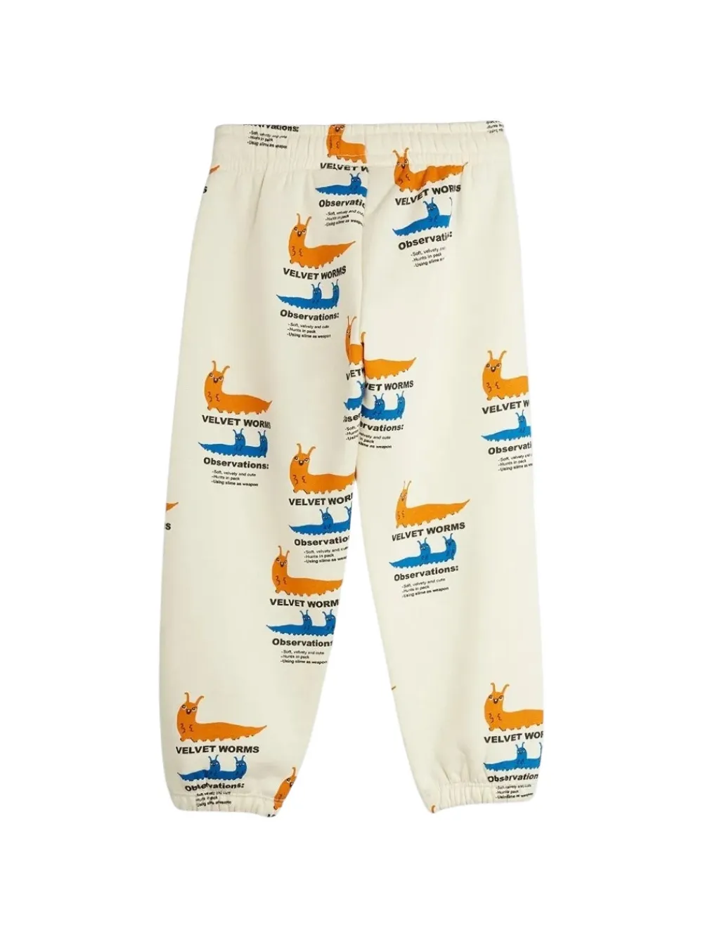 Mini Rodini Velvet Worms trainingsbroek Beige