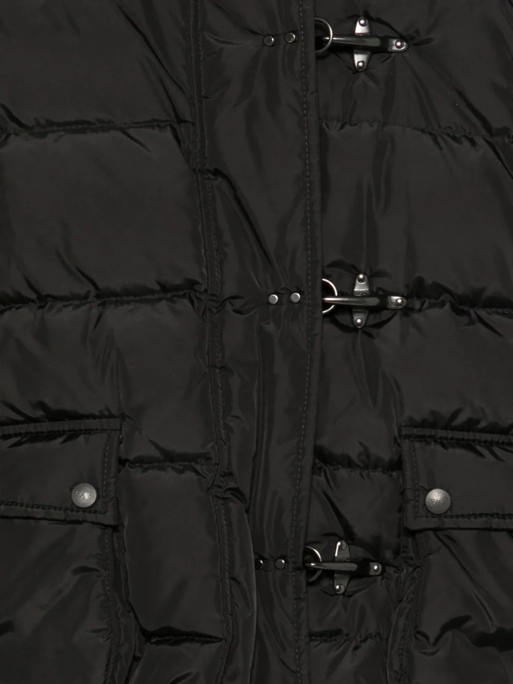 Fay Kids hooded padded jacket Zwart