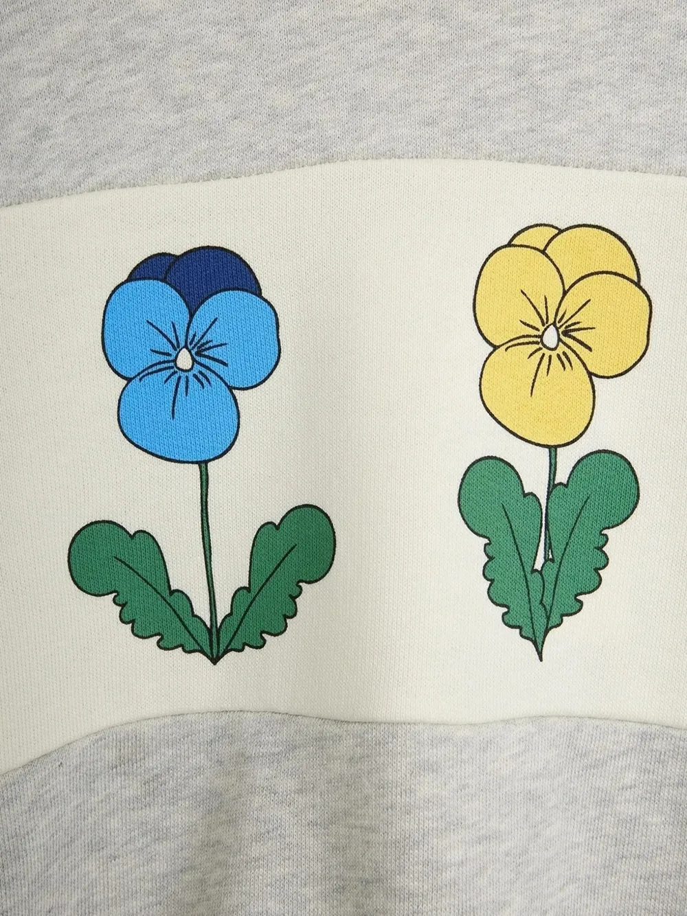Mini Rodini Sweater met bloemenprint Grijs