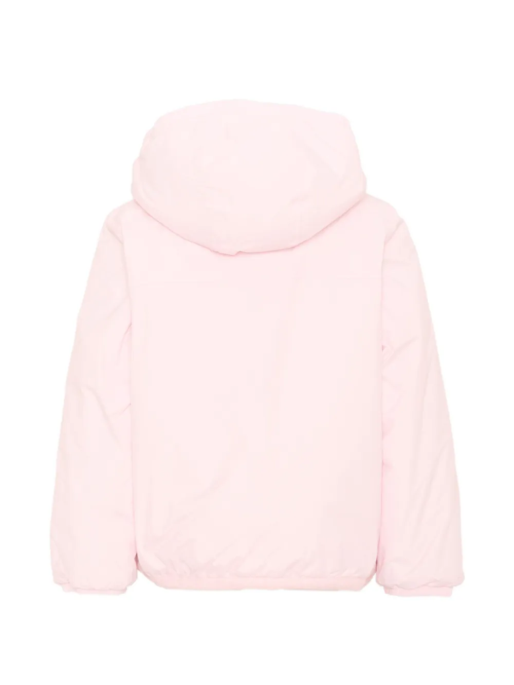 K Way Kids P. Le Vrai 4.0 Claude Orsetto jack met capuchon en logo-patch Roze