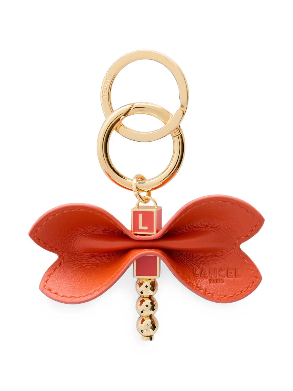 Lancel Jungle de libelle sleutelhanger Oranje