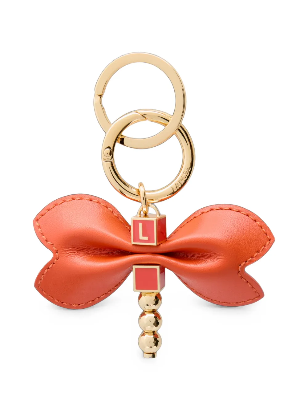 Lancel Jungle de Lancel dragonfly-shaped keyring - Orange