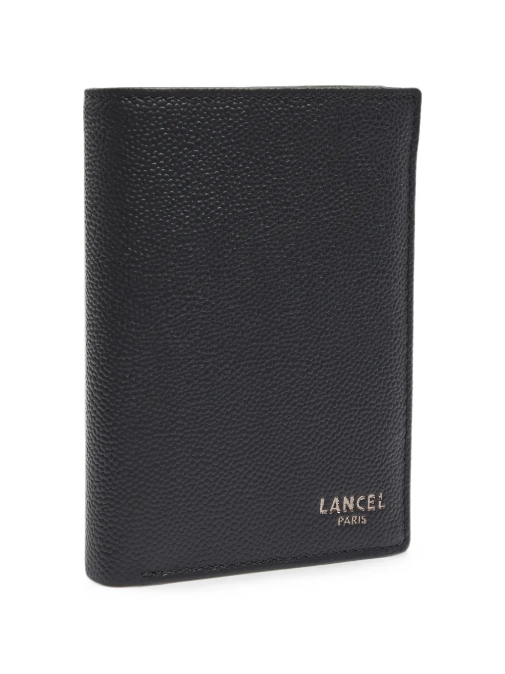 Lancel Leon leren portemonnee met textuur Zwart