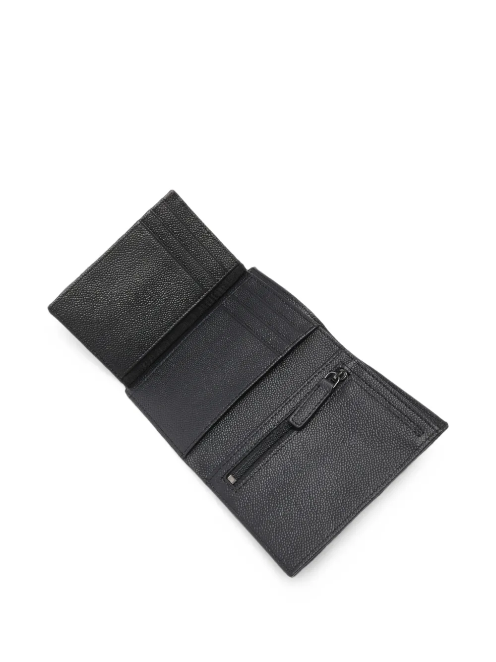 Lancel Leon leren portemonnee met textuur Zwart