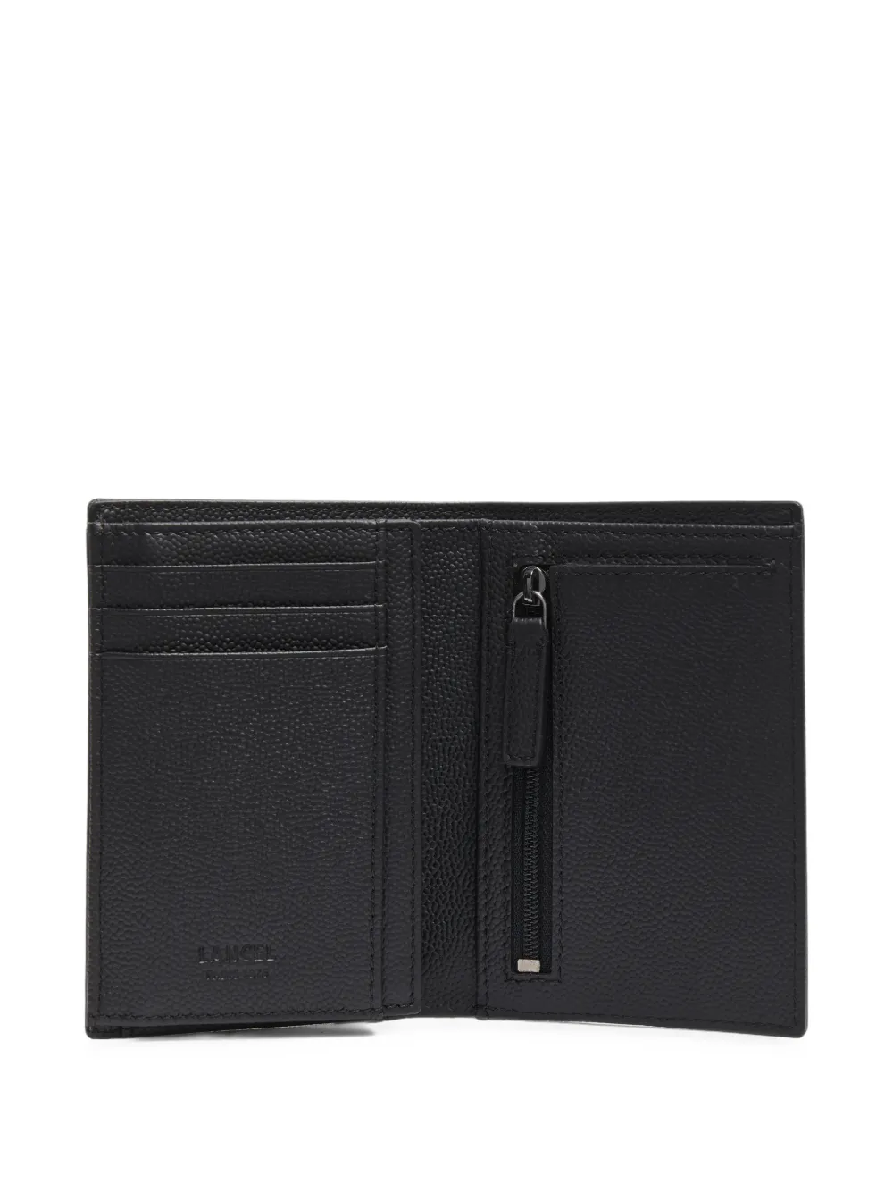 Lancel Leon leren portemonnee met textuur Zwart