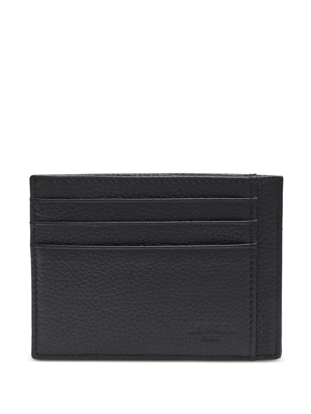 Lancel Leon grained leather cardholder - Nero